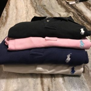 Set of 4 women’s Ralph Lauren polos